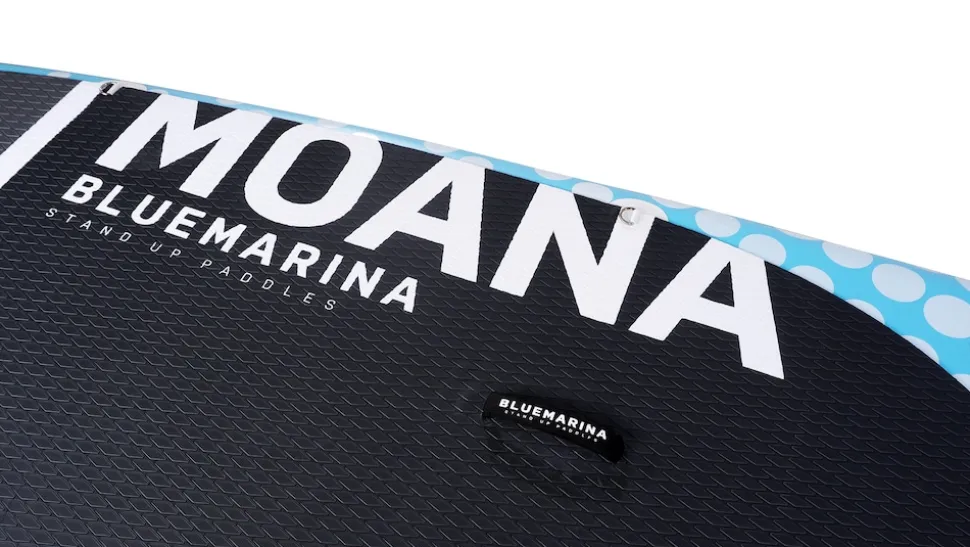 Bluemarina SUP Board Moana, aufblasbar mit Doppelkolben-Pumpe, Paddel, Rucksack, 5J Garantie (Classic 2.0, 325x86x15cm / 10'8")