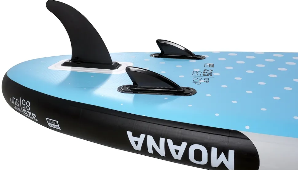 Bluemarina SUP Board Moana, aufblasbar mit Doppelkolben-Pumpe, Paddel, Rucksack, 5J Garantie (Classic 2.0, 325x86x15cm / 10'8")