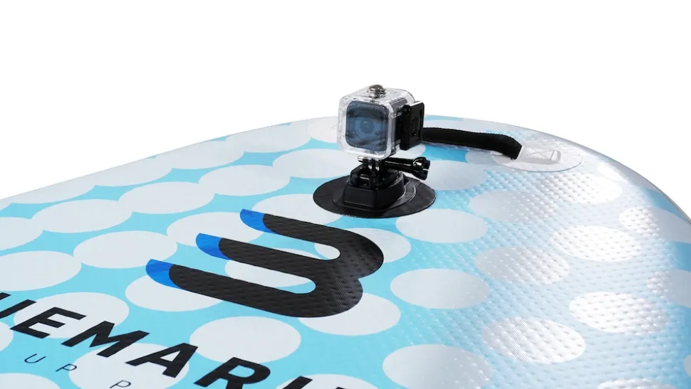 Bluemarina SUP Board Moana, aufblasbar mit Doppelkolben-Pumpe, Paddel, Rucksack, 5J Garantie (Classic 2.0, 325x86x15cm / 10'8")