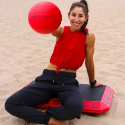 Boardball Set Faltbares Volleyball-Pickleball Spielbrett für Indoor & Outdoor (85 x 85 x 40 cm)