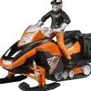 Bruder bruder 63101 bworld Snowmobil mit Fahrer + Ausstattung