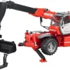 Bruder Bruder 02129 Manitou Teleskoplader MRT 2150 mit Zubehör