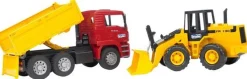 Bruder bruder 02752 MAN TGA Kipp-LKW + Gelenkradlader FR 130