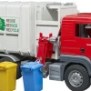 Bruder bruder 03761 MAN TGS Seitenlader Müll-LKW und 2 Mülltonnen