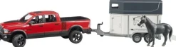 Bruder bruder 02501 RAM 2500 Power Wagon + Pferdeanhänger mit Pferd