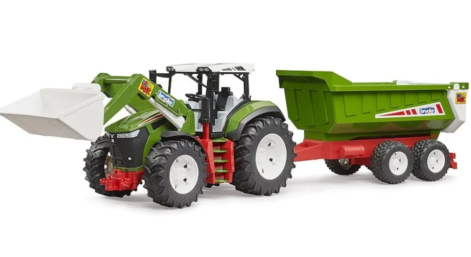Bruder Bruder 03452 ROADMAX Traktor mit Frontlader und Kippanhänger