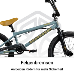 Bullseye Project 301 BMX 20 Zoll Bike Fahrrad 2 Pegs 360° Rotor Freestyle 20 Rad Jugendliche Erwachsene unisex für Tricks