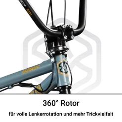 Bullseye Project 301 BMX 20 Zoll Bike Fahrrad 2 Pegs 360° Rotor Freestyle 20 Rad Jugendliche Erwachsene unisex für Tricks