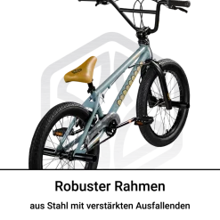 Bullseye Project 301 BMX 20 Zoll Bike Fahrrad 2 Pegs 360° Rotor Freestyle 20 Rad Jugendliche Erwachsene unisex für Tricks