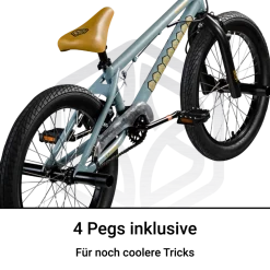 Bullseye Project 301 BMX 20 Zoll Bike Fahrrad 2 Pegs 360° Rotor Freestyle 20 Rad Jugendliche Erwachsene unisex für Tricks