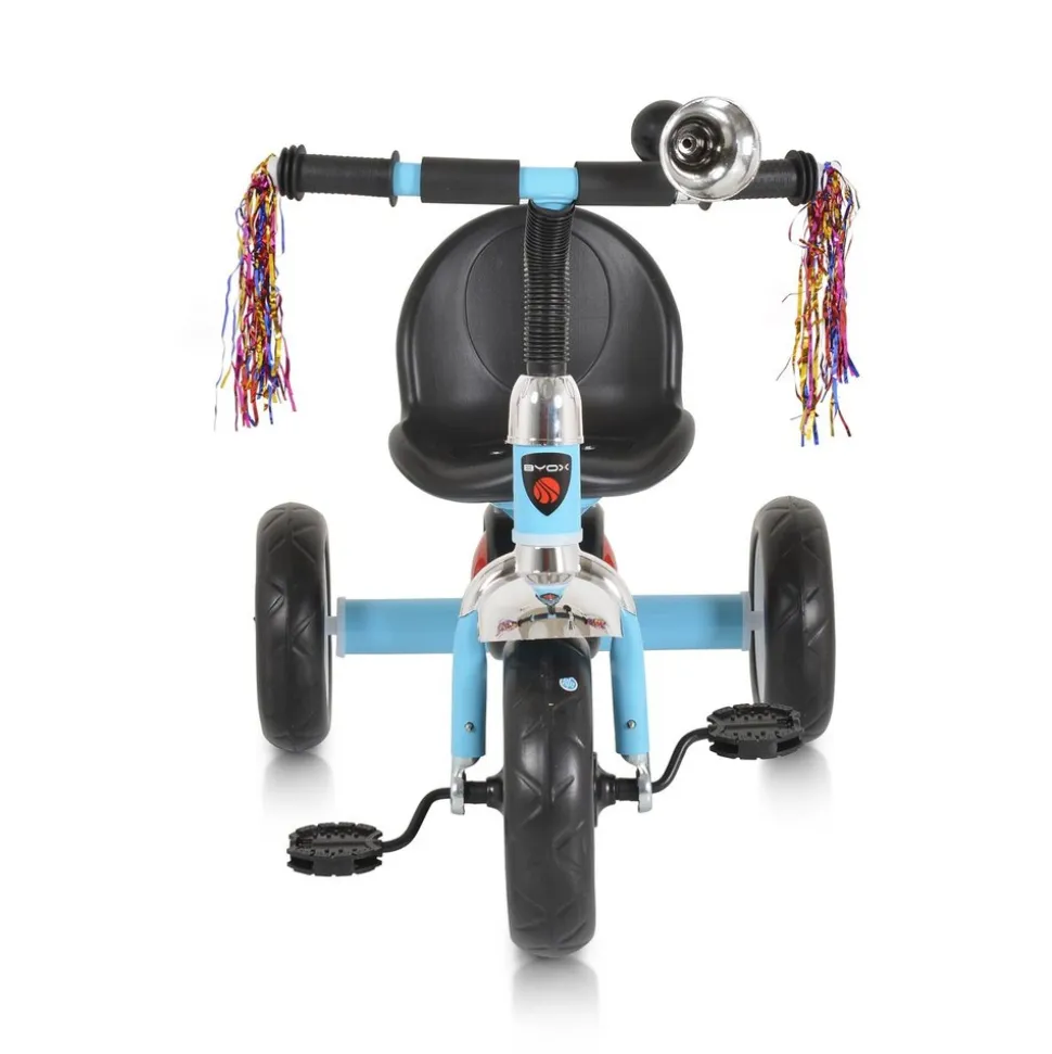 Byox Dreirad Bonfire EVA-Reifen LED-Licht ,Musik Licht, Hupe, Sitz einstellbar hellblau