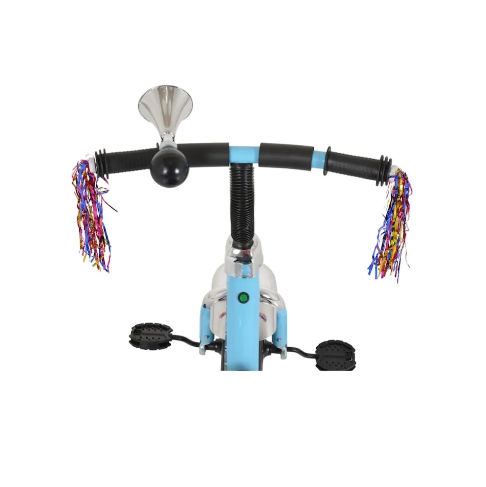 Byox Dreirad Bonfire EVA-Reifen LED-Licht ,Musik Licht, Hupe, Sitz einstellbar hellblau