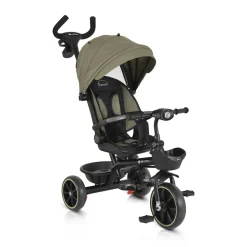 Byox Dreirad, Tricycle Summer, Fußstütze klappbar, Musik, Becherhalter, Körbe grün