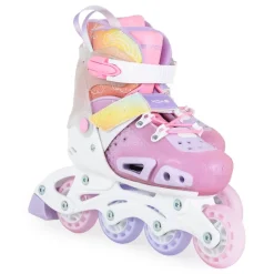 Byox Inliner Dizzy pink Glitzer PU-Räder Stoßdämpfer ABEC-5-Lager verstellbar M (Gr. 34-38)