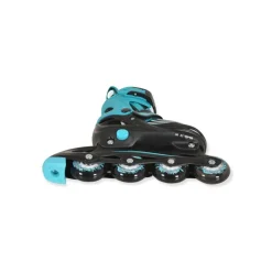 Byox Inliner 2 in 1 Double blau Rollschuhe, PU-Rollen, ABEC-5 Lager, verstellbar M (Gr. 34-38)