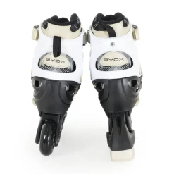 Byox Kinder Inliner, Schlittschuhe 2 in 1 Iceberg PU-Räder Schnürrsenkel Tasche Größe M (34-37)