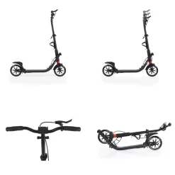 Byox Kinderroller Avatar faltbar, Bremse, Flaschenhalter, verstellbar, ABEC-9 schwarz