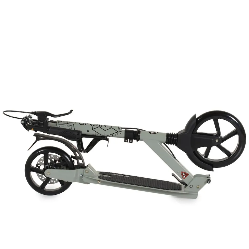 Byox Kinderroller Enigma PU-Räder klappbar Ständer Getränkehalter Handbremse grün