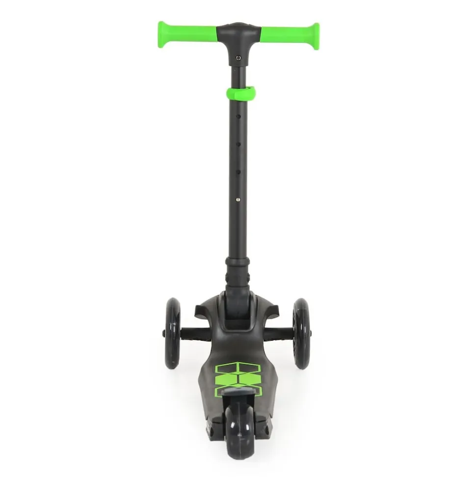 Byox Kinderroller Lamborghini 3 Räder klappbar PU-Räder ABEC-7 LED-Räder Bremse grün
