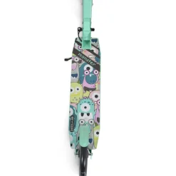 Byox Kinderroller Monster klappbar PU-Räder LED ABEC-7 Ständer bis 100 kg grün