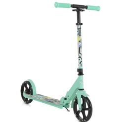Byox Kinderroller Monster klappbar PU-Räder LED ABEC-7 Ständer bis 100 kg grün