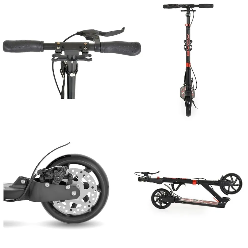 Byox Kinderroller Plexus klappbar Bremse Stoßdämpfer Flaschenhalter bis 100 kg black
