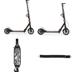 Byox Kinderroller Plexus klappbar Bremse Stoßdämpfer Flaschenhalter bis 100 kg black
