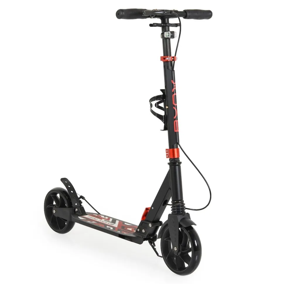 Byox Kinderroller Plexus klappbar Bremse Stoßdämpfer Flaschenhalter bis 100 kg black