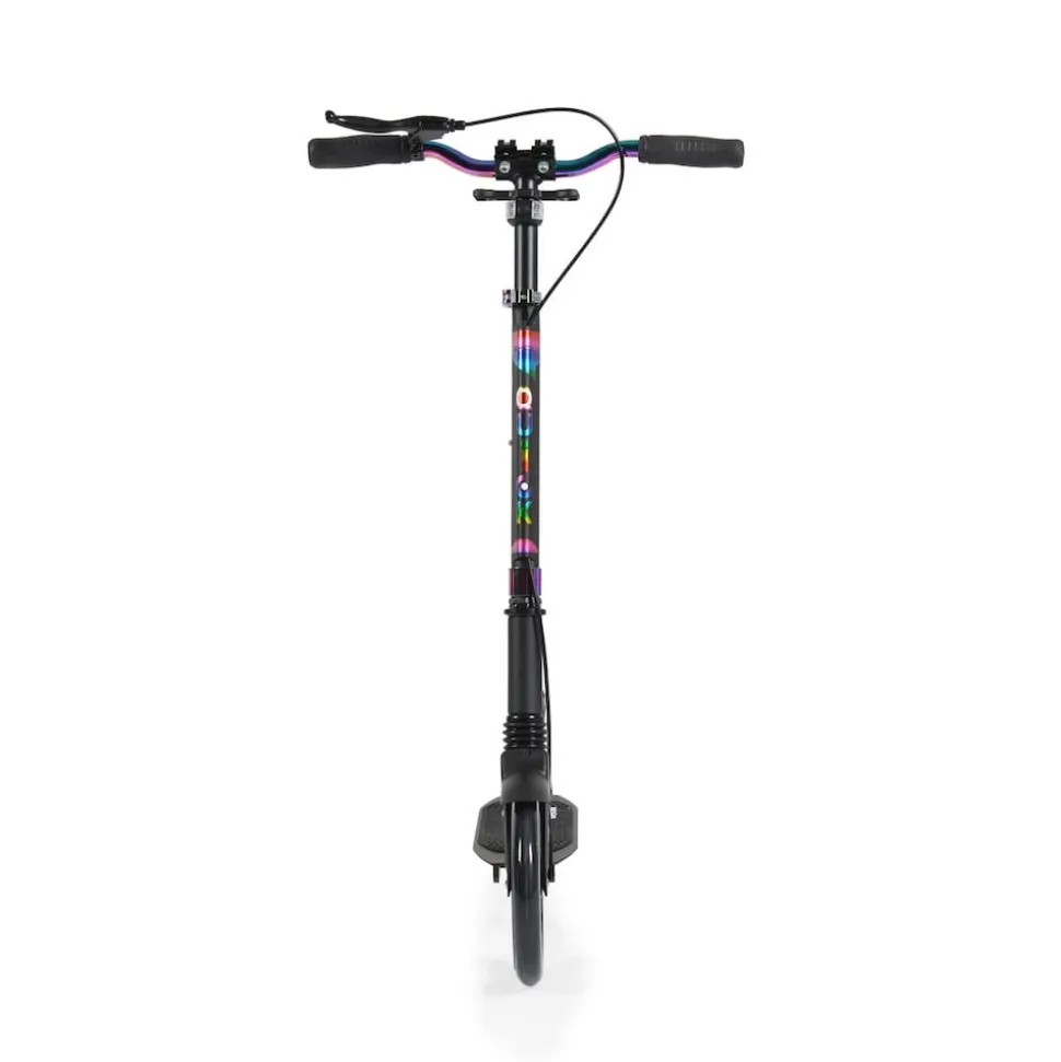 Byox Kinderroller Quick klappbar, Handbremse, Seitenständer, LED-Scheinwerfer schwarz