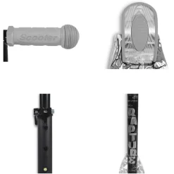 Byox Kinderroller Rapture, Aluminium Scooter mit LED-Rädern, Wassertransferdruck blau