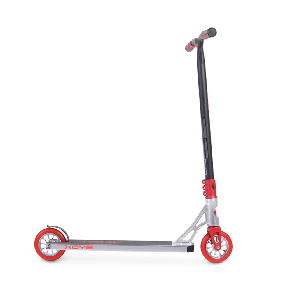 Byox Kinderroller Rebel, Aluminium, ABEC-9 Lager, Stahllenker, PU Räder, Bremse rot