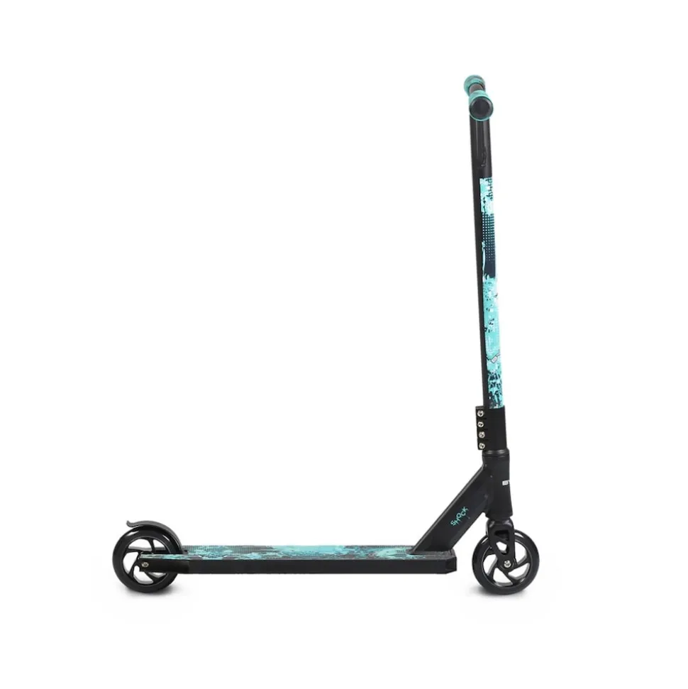Byox Kinderroller Shock Aluminium PU Räder, ABEC-9, Hinterradbremse, Stoßdämpfer blau
