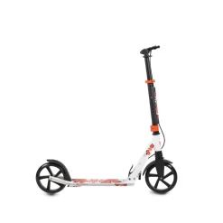 Byox Kinderroller Spooky klappbar, bis 100 kg, Bremse, Stoßdämpfer vorne, ABEC-7 weiß