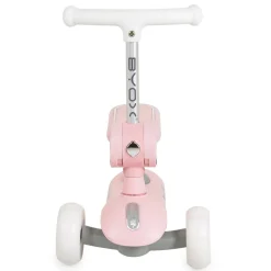 Byox Kinderroller StreetPro 2in1 Laufrad PU-Rollen Musik Licht höhenverstellbar rosa