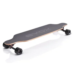 Byox Kinder Skateboard Longboard 41 Zoll, PU Rollen, ABEC-11, Gurt, bis 100 kg schwarz