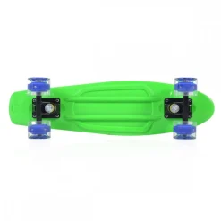 Byox Kinder Skateboard Spice LED 22 Zoll, Aluminium Achse, 80A 45mm, ABEC-7 hellgrün