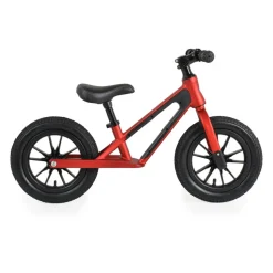 Byox Laufrad Jogger 12 Zoll, Luftreifen bis 50 kg Stahllenker Anti-Rutsch-Griffe rot
