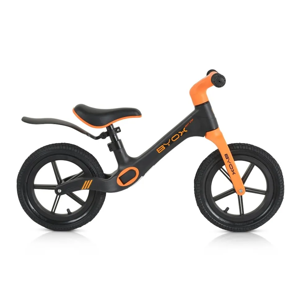 Byox Laufrad next Step 12 Zoll Luftreifen, Sattelhöhe verstellbar, Schutzblech orange