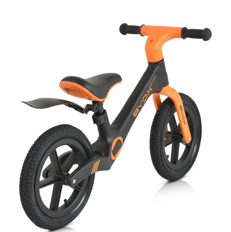 Byox Laufrad next Step 12 Zoll Luftreifen, Sattelhöhe verstellbar, Schutzblech orange