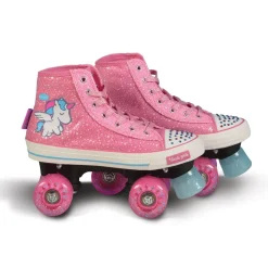 Byox Rollschuhe Alicorn, ABEC-5, Glitzersteinchen, PU-Räder, Größe XL 38 - 39