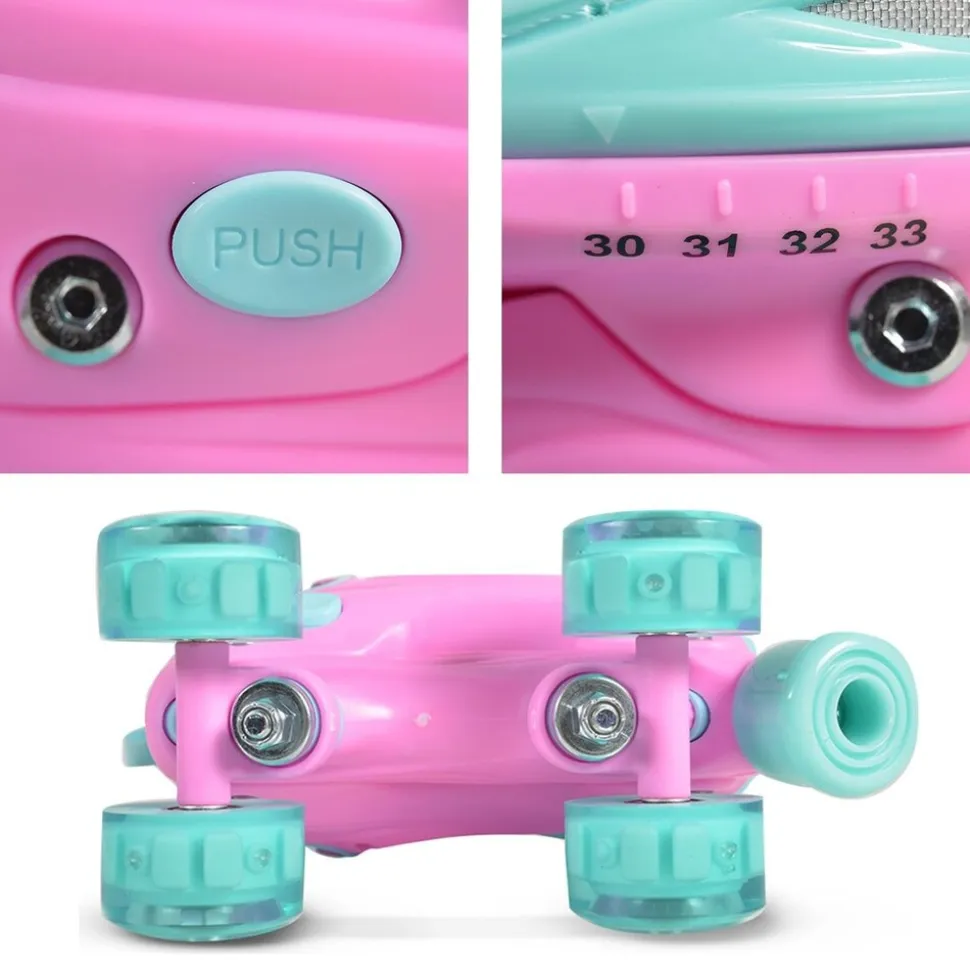 Byox Rollschuhe Ariel, leuchtende PU-Rollen, ABEC-5 Lager, Größe L (38-41)
