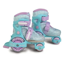 Byox Rollschuhe Beetle Größe XS 26-29, PU-Rollen, ABEC-5 Lager, Stopper hinten lila