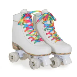 Byox Rollschuhe Donna weiß, PU-Rollen mit Glitzer, ABEC-5 Lager, versch. Größen Gr. 27-30