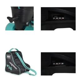 Byox Rollschuhe Escape schwarz PU-Rollen PU-Bremse ABEC-5 Lager Größe L (39-42)