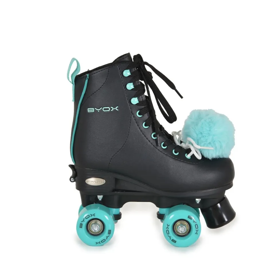 Byox Rollschuhe Escape schwarz PU-Rollen PU-Bremse ABEC-5 Lager Größe L (39-42)