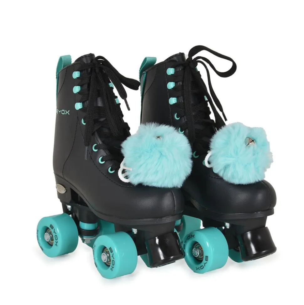 Byox Rollschuhe Escape schwarz PU-Rollen PU-Bremse ABEC-5 Lager Größe L (39-42)