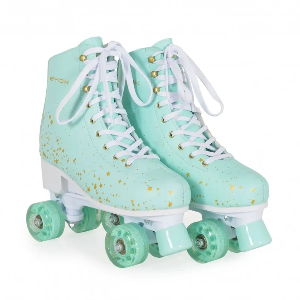 Byox Rollschuhe Wish ABEC-5 Lager, Glitzerräder, Tragetasche verschiedene Größe S (31-34)