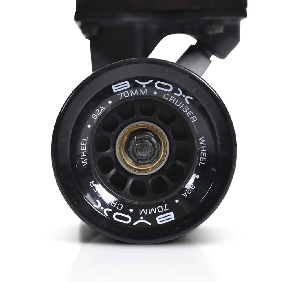 Byox Skateboard Longboard 42" Dancing Style PU Rollen ABEC-9 bis 100 kg Gurt schwarz