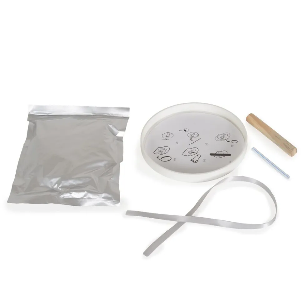 Cangaroo Baby Handabdruck-Bausatz Anhänger Ausstecher Durchmesser 16cm Holzrolle weiß