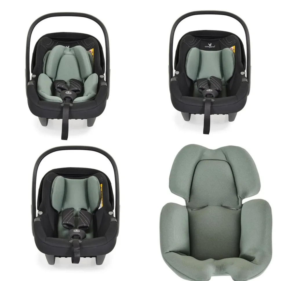 Cangaroo Babyschale Macan i-Size (40 - 83cm) Gruppe 0+, verstellbare Kopfstütze grün